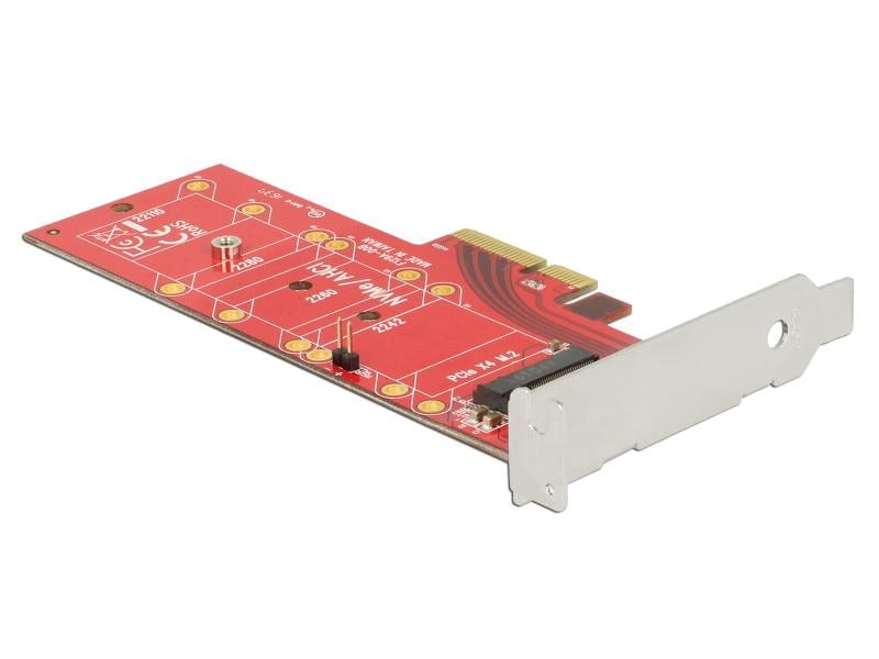Delock Host Bus Adapter Controller PCIe – M.2, NVMe, bis 11 Delock PCI Express x4 Karte > 1 x intern NVMe M.2 Key M 110 mm mit Kühlkörper – Low Profile Formfaktor