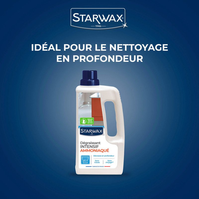 Dégraissant intensif ammoniaqué Starwax - Bidon de 1 L