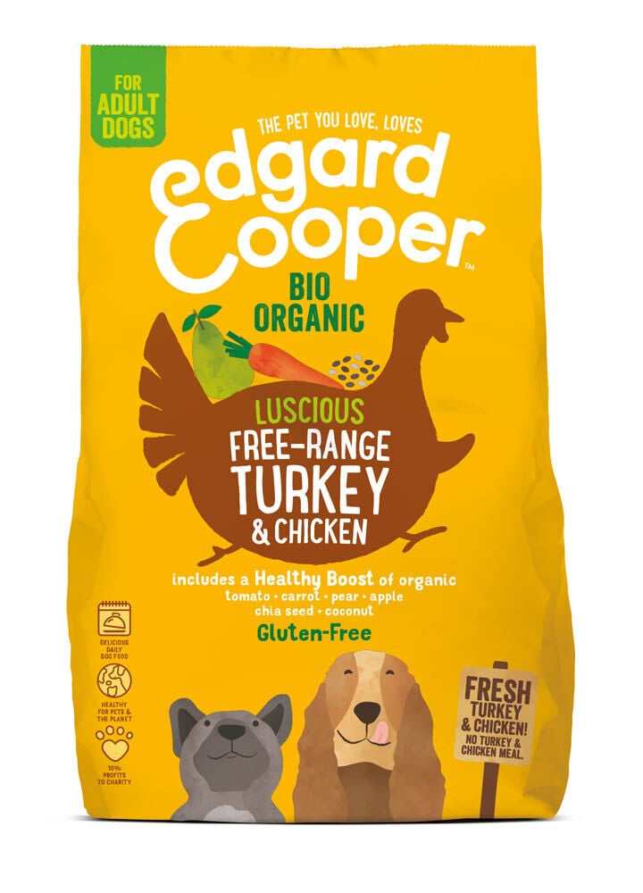Edgard & Cooper Adult Biologisch - Hondenvoer - 0.7 Kilogram - kalkoen