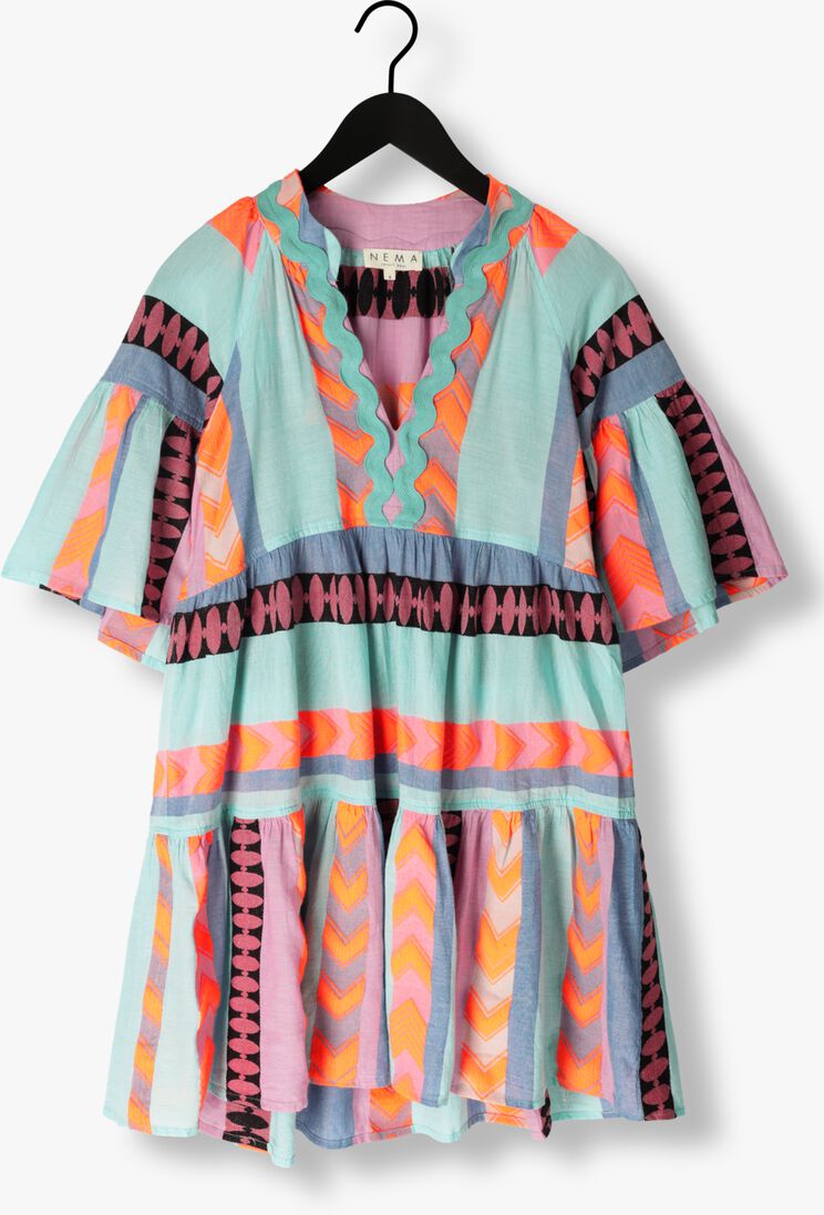 NEMA blauwe nema mini jurk bella