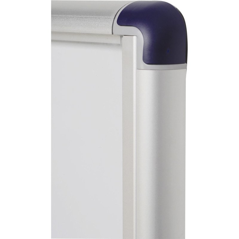 Vitrine d'affichage intérieure extra plate acier laqué porte battante cadre aluminium Bi-Office Enclore - 3 feuilles