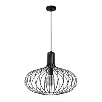 Lucide hanglamp Manuela 60W zwart