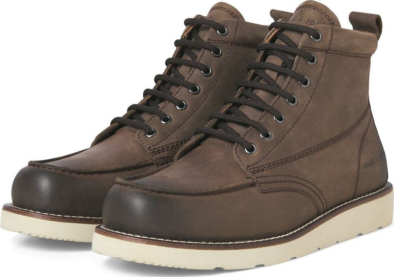 Jack Jones - Jfwtoronto Leather Boot Styd Ln - Heren - Laarzen
