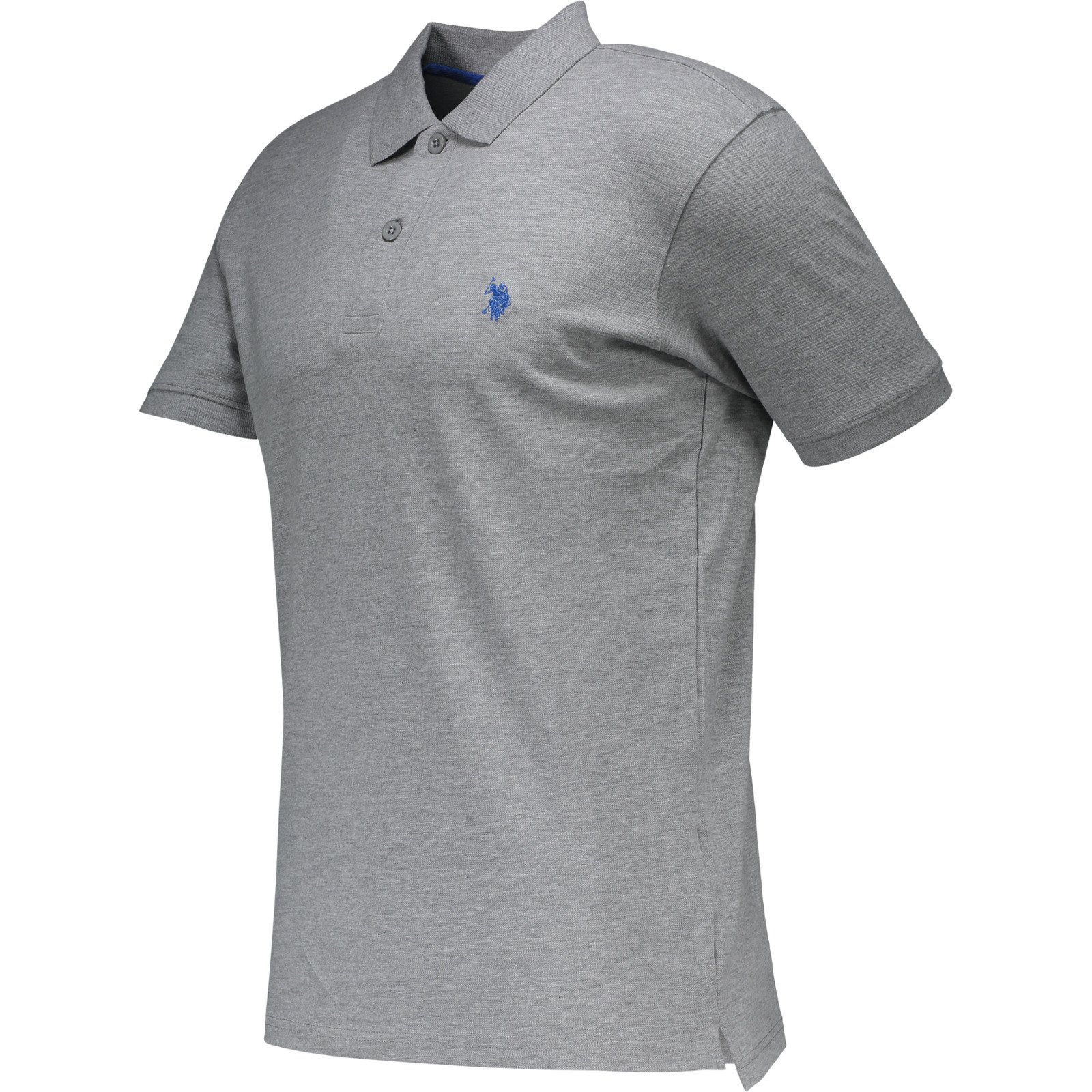 US Polo Assn Herren-Poloshirt uni M, hellgrau