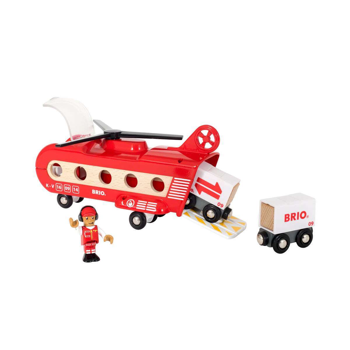 BRIO Spiel Eisenbahn-Transporthubschrauber