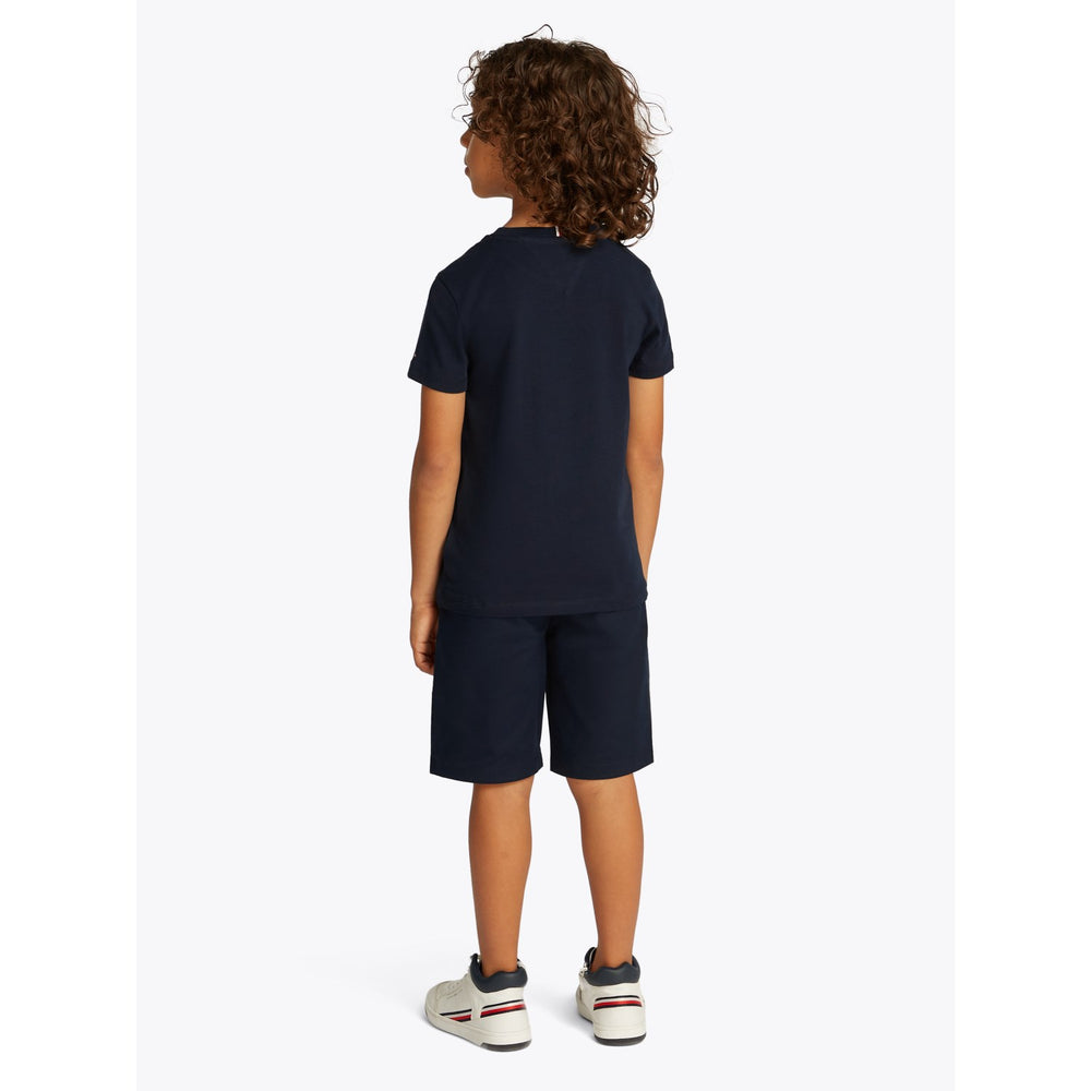 Køb Tommy Hilfiger Dark Night Navy Flag Reg T-Shirt