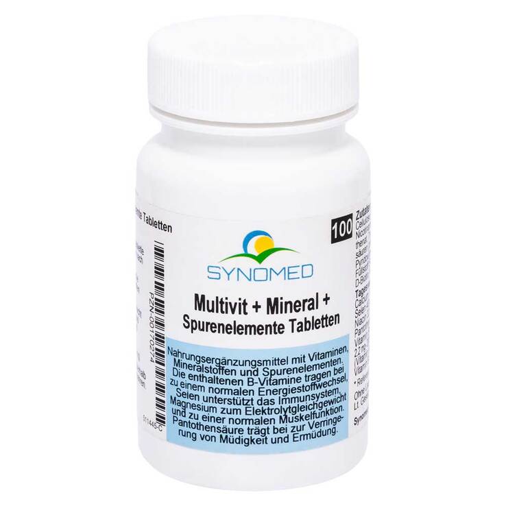 Multivit + Mineral + Spurenelemente Synomed Tabletten, 100 St