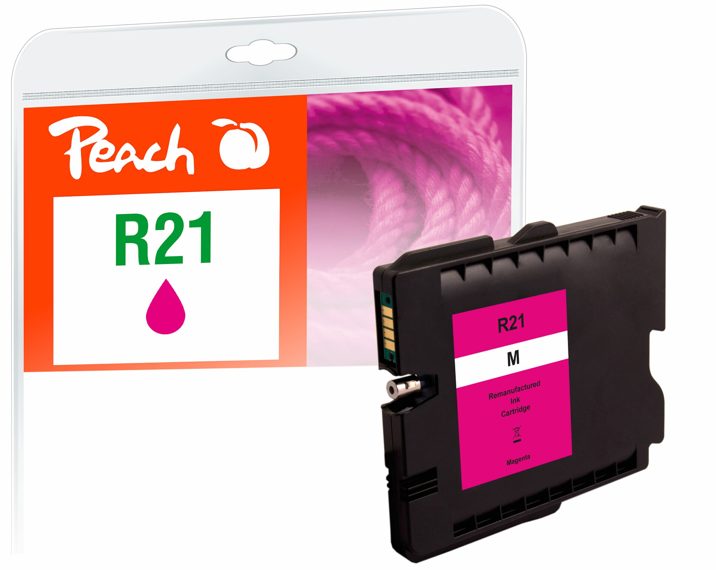 Peach R21Druckerpatrone ma ersetzt Ricoh GC21M, 405534 für z.B. Ricoh Aficio GX 2500, Ricoh Aficio GX 3000, Ricoh Aficio GX 3000 s (wiederaufbereitet)