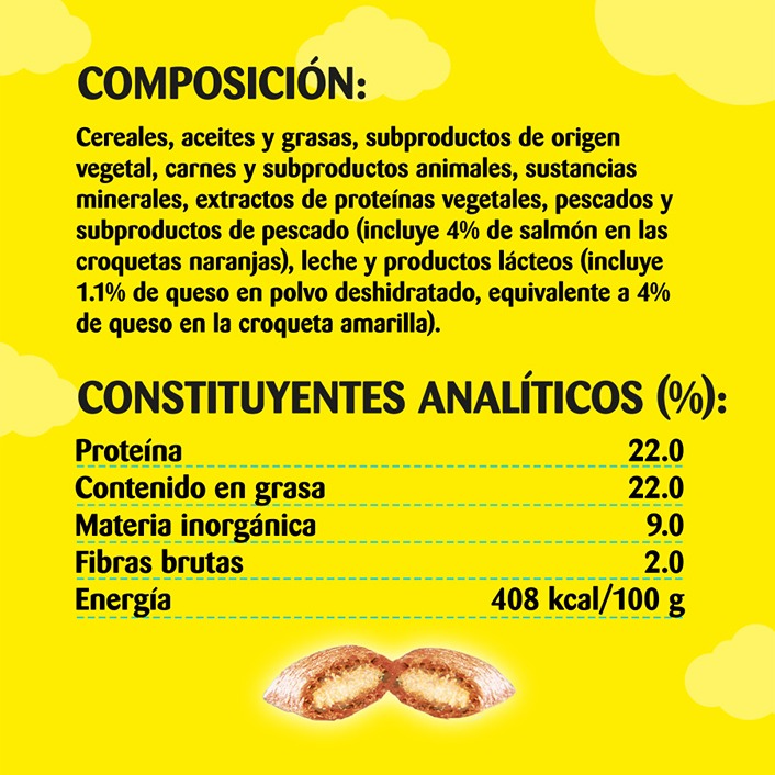 Petiscos Catisfactions de Salmão e Queijo para Gatos