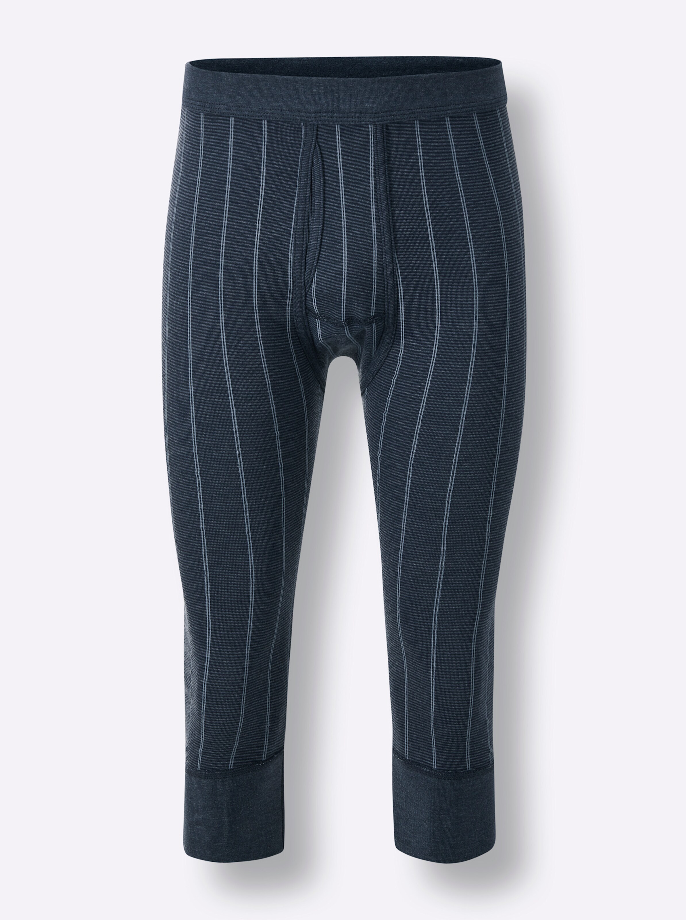 wäschepur men Hose 3/4-lang in marine + hellblau