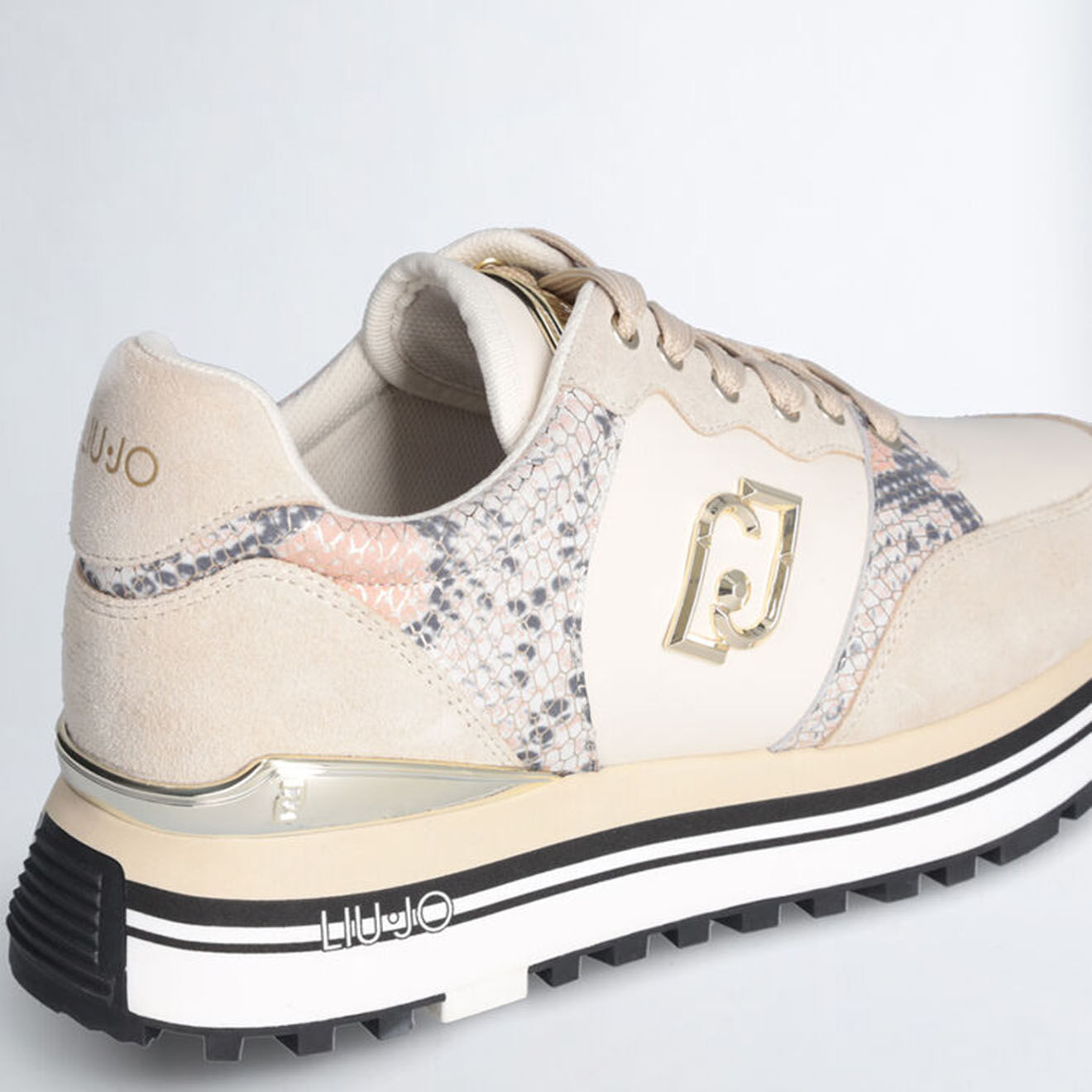 Liu-Jo Sneakers en Cuir Rym beiges