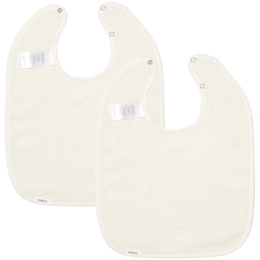 koeka Lätzchen 2-pack Dijon Daily Weiß