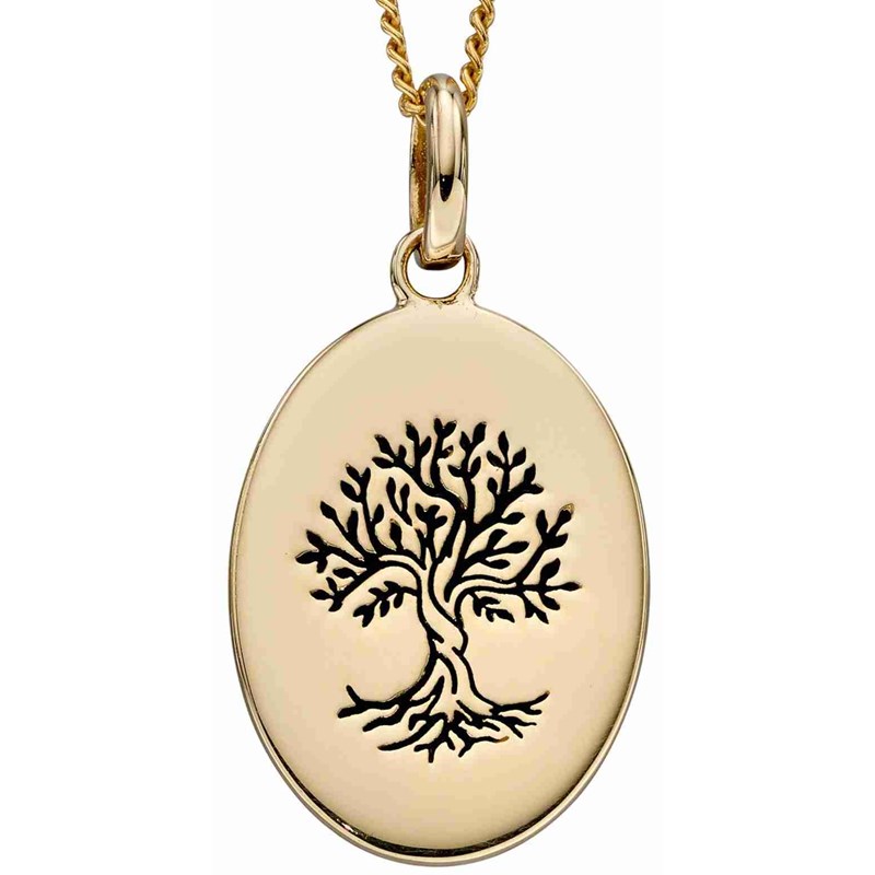 Collier arbre de vie sur or 375/1000