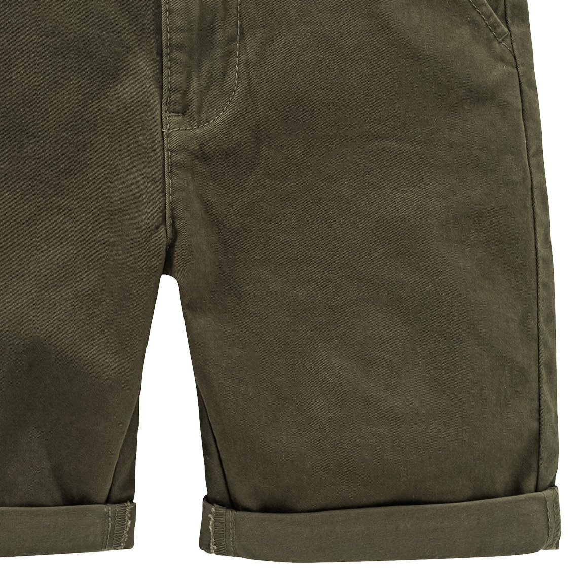 Jonas Nielsen Jungen Bermuda-Shorts in Unifarben oliv
