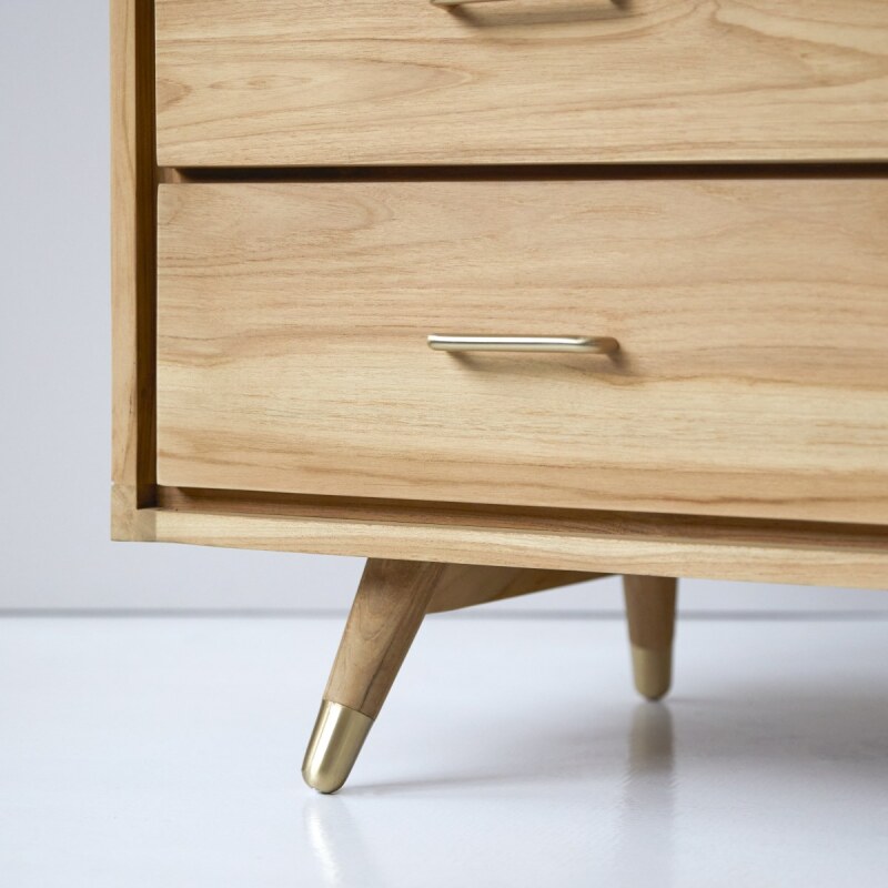 Commode en teck massif Kort