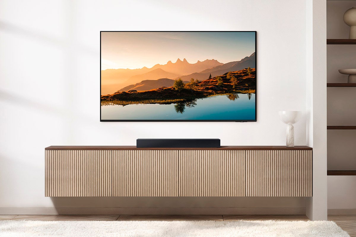 Samsung Soundbar »HW-B410GF Soundbar« 2.0 (Bluetooth Lautstärkeregelung | Pairing | Sprachsteuerung ) 2.0-Kanal Surround Sound System, Game Mode, One Remote Control