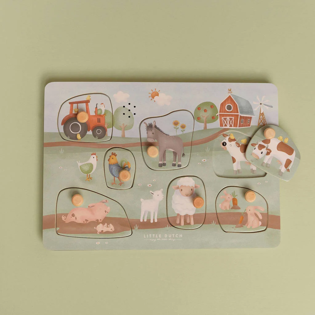 Echt een cadeautje!geluiden puzzel little farm