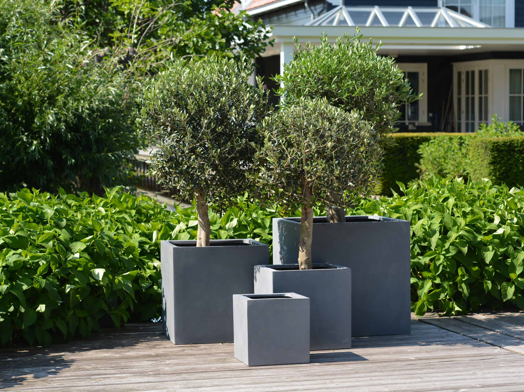 Plantenpot El Salvador grey