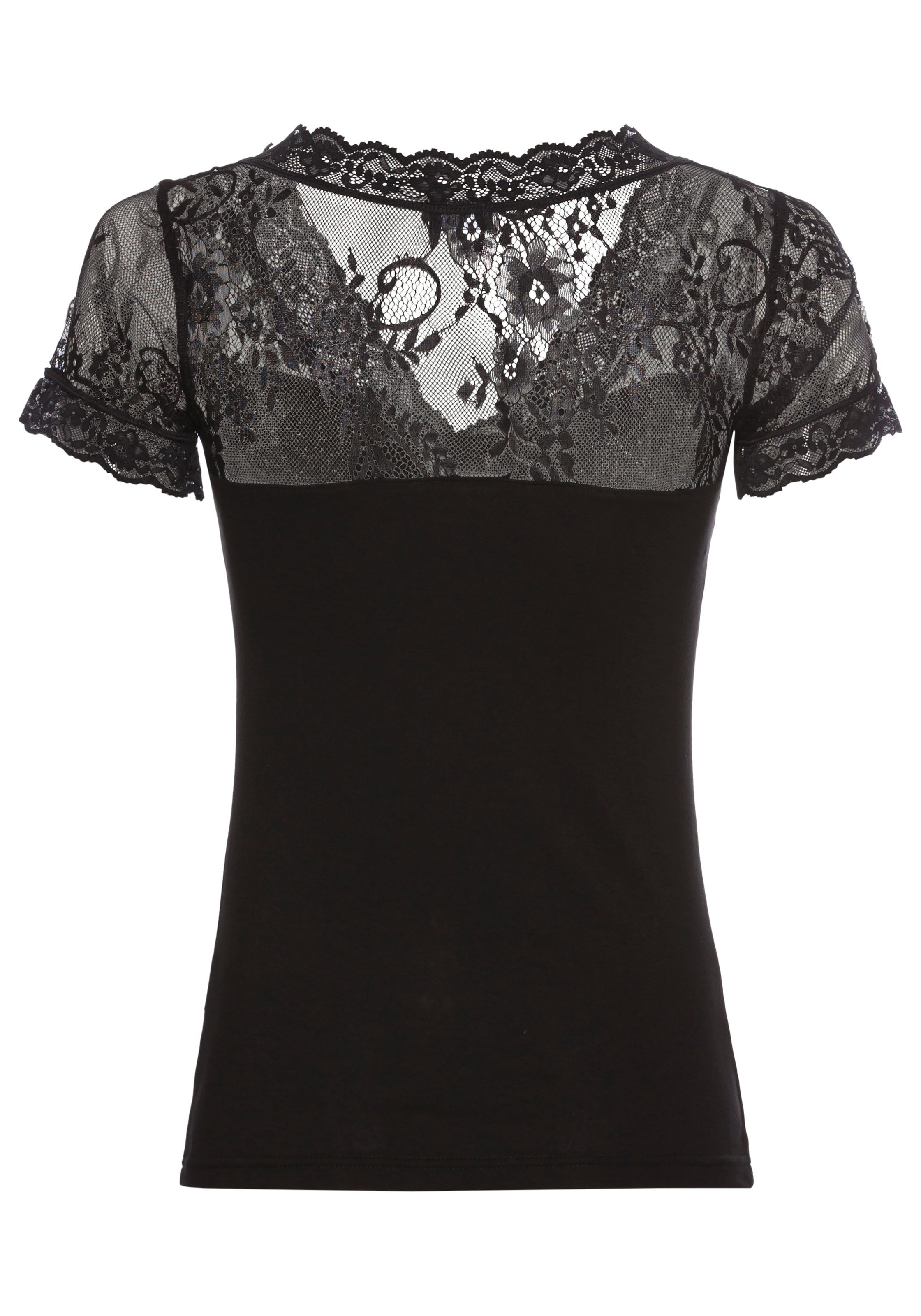 Laura Scott Spitzenshirt , im Lingerie-Look