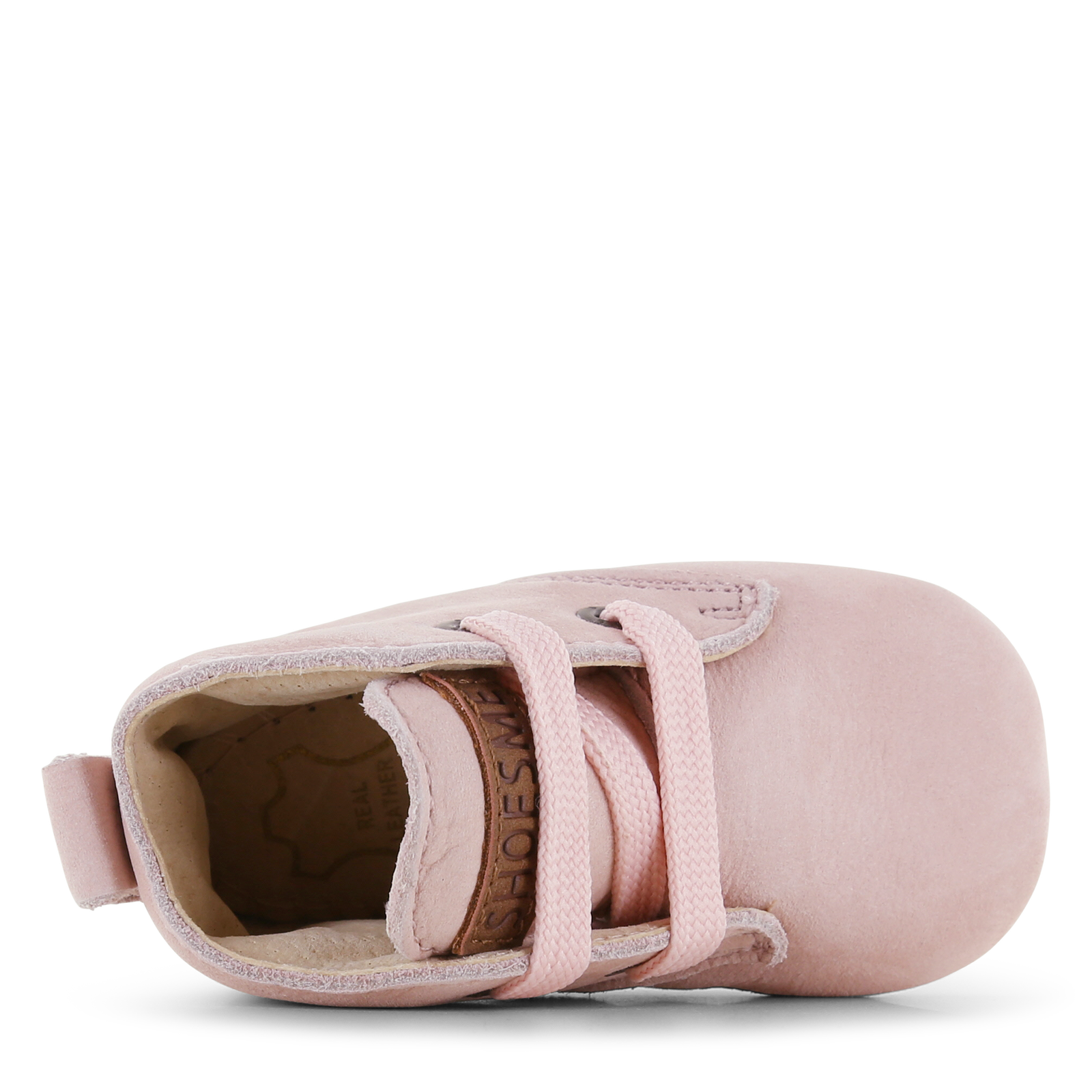 Shoesme Newborn roze leren slofje Leer | Meisjes schoenen