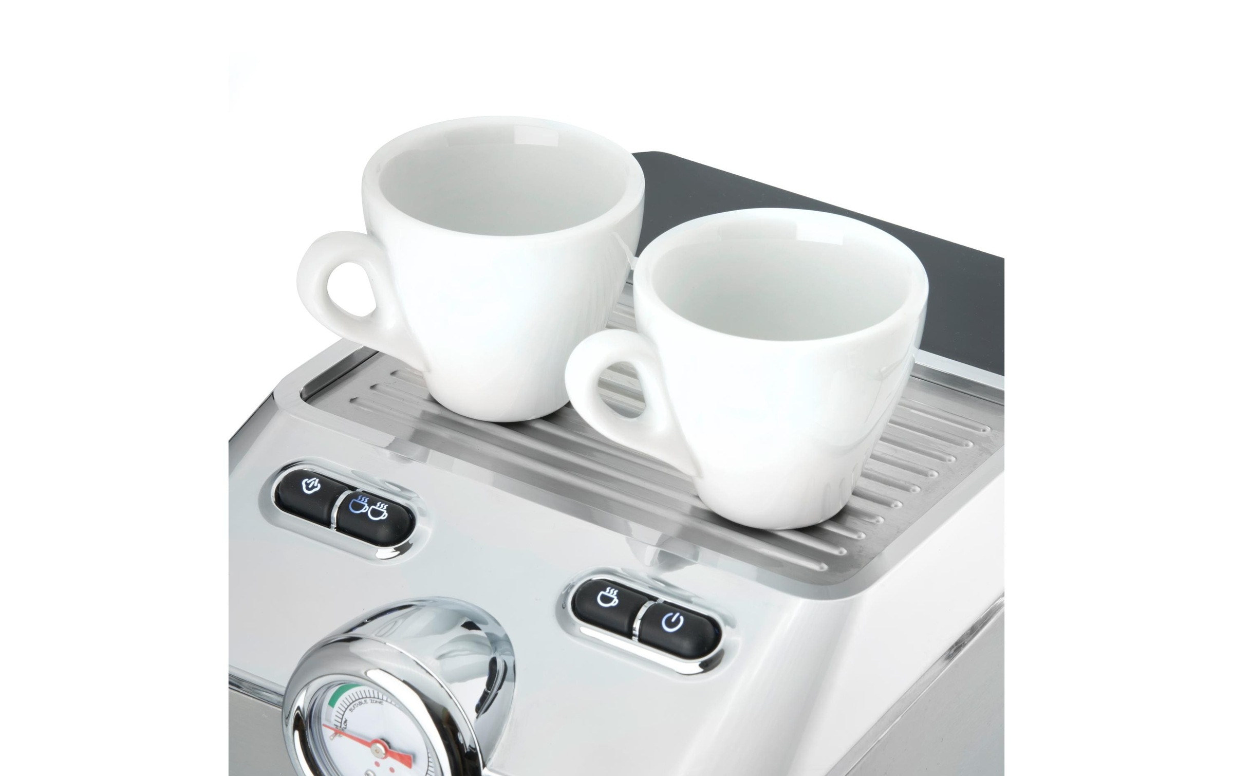 Caso Siebträgermaschine »Espresso Gourmet Silber« Holzart: Buche (China)