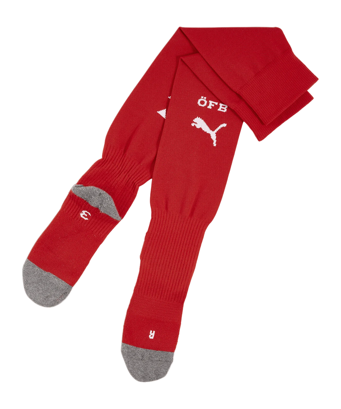 PUMA Österreich Stutzen Team Stacked Logo EM 2024 Rot F06