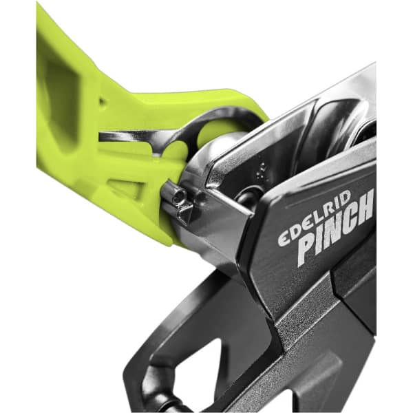 Assureur descendeur escalade EDELRID PINCH ANTHRACITE/OASIS
