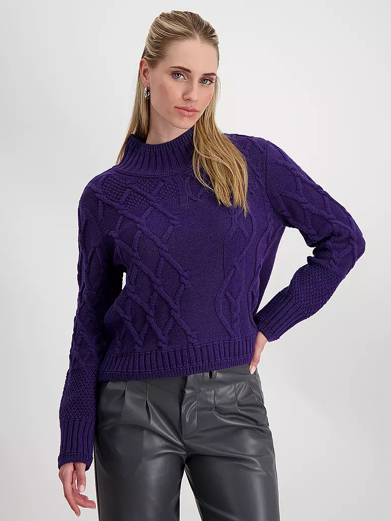 MONARI Rollkragenpullover  lila