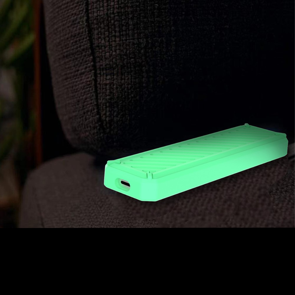 Apple TV 4K (2. Gen.) Leuchtende Fluoreszierende Fernbedienung Schutzhülle Silikon Case - Grün