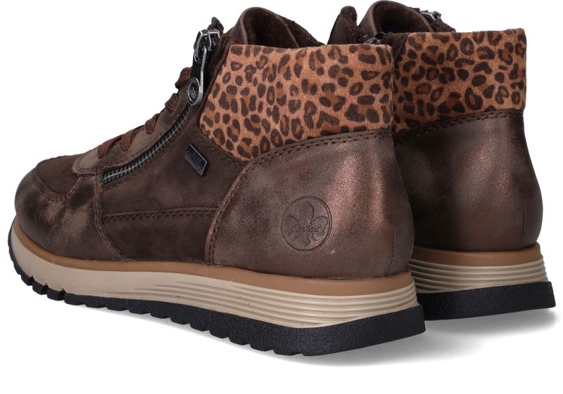 Rieker Veterboots Bruin Dames