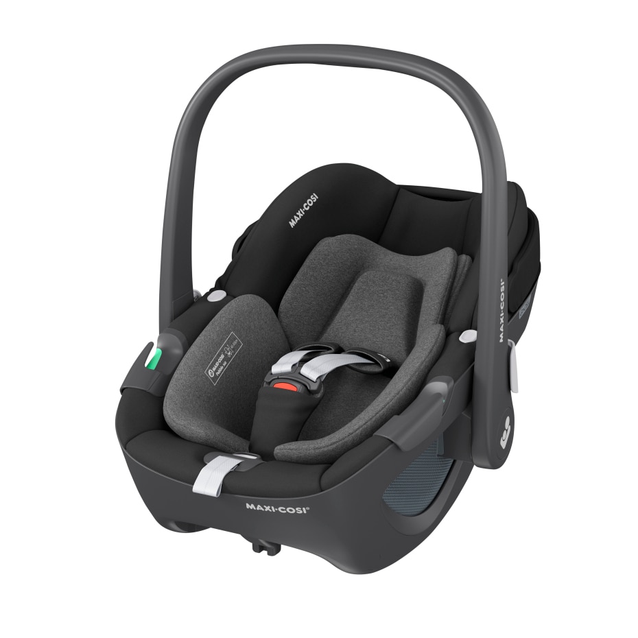 Pebble 360 0 - 15 M  40 - 83 cm  0 - 13 kg    Intuitive FlexiSpin-Drehung mit nur einer Hand |    Komfortable ClimaFlow-Temperaturregulierung |    Easy-in Gurtsystem |    G-CELL-Seitenaufpralltechnologie |
