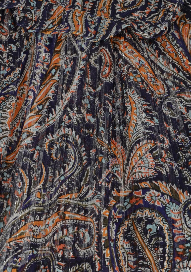 ANTIK BATIK multi antik batik midi jurk elvis transdress