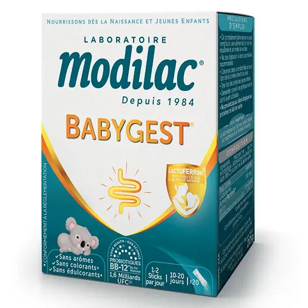 Laboratório Modilac, Suplementos Alimentares, BABYGEST - 20 Sachês de Pó