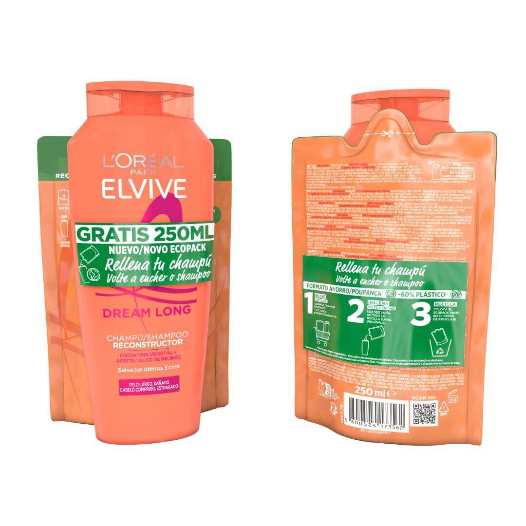 ELVIVE  Pack Chamô Dream Long (400ml + Refill 250ml) - 650ml