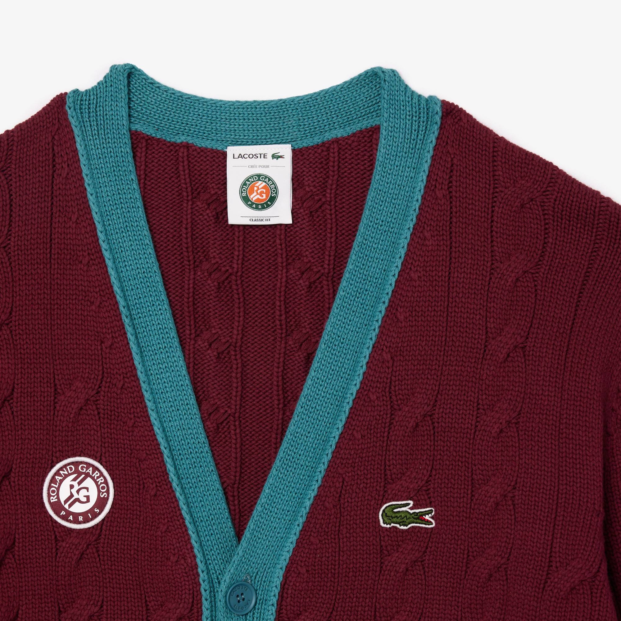 Schiedsrichter-Cardigan French Open Edition Pullover - Rot - Lacoste - Unisex