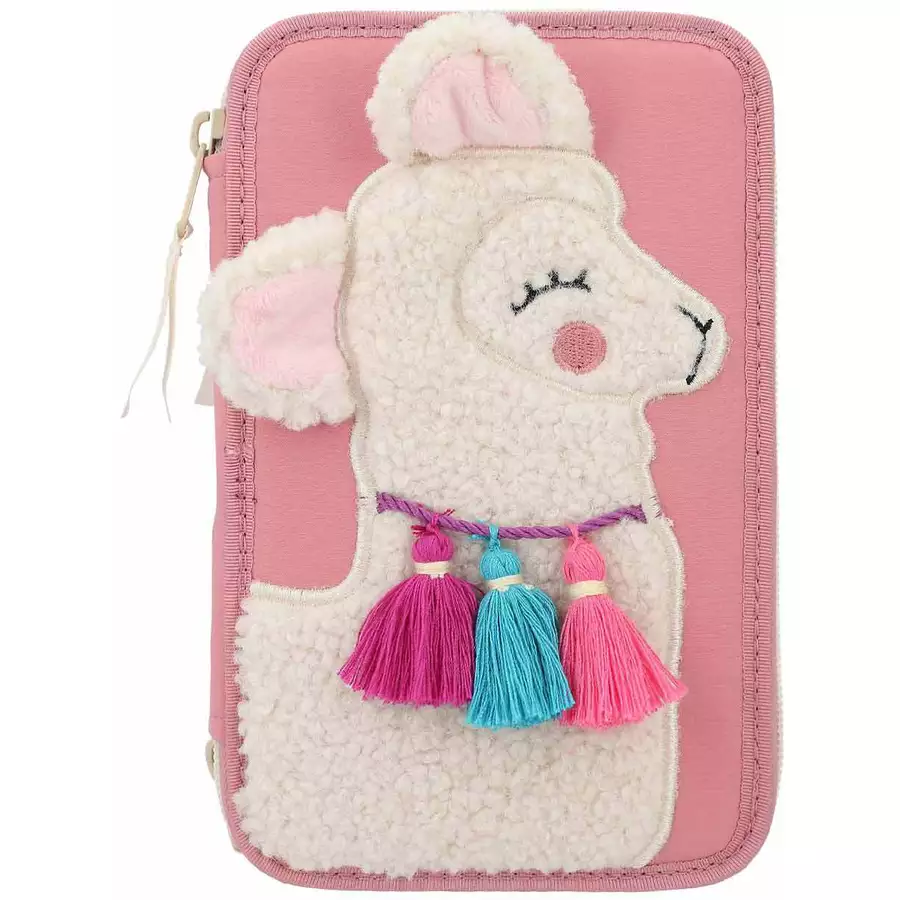 Depesche Federtasche COSY mit Applikation TOPModel 8 x 13 x 20 cm altrosa