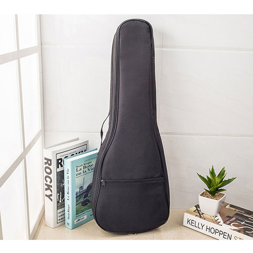 (Gr. M) 64x24cm Universal Ukulele Schutztasche Violinen Gig Bag Wasserabweisender Rucksack - Schwarz