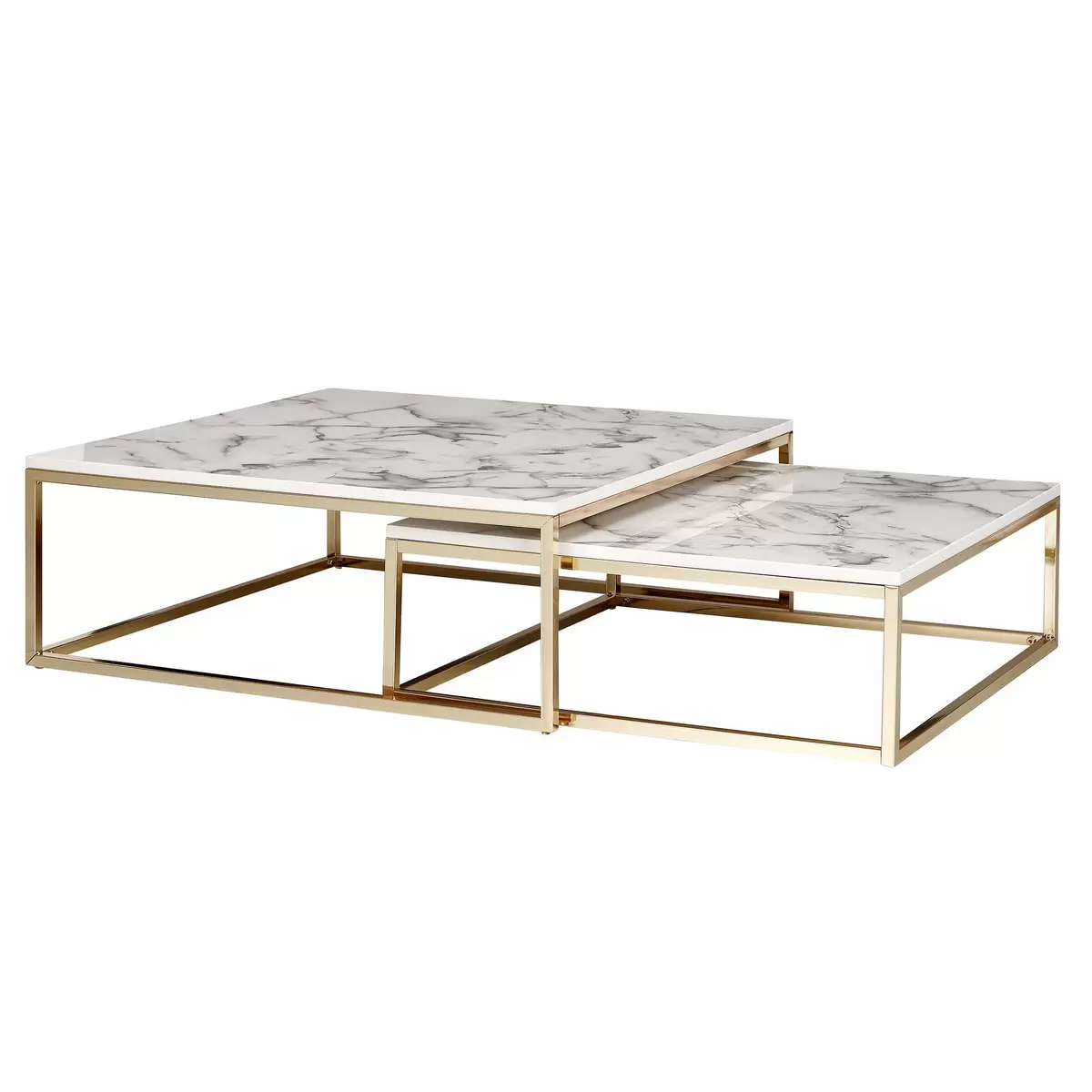 Couchtisch 2er Set Lara weiss