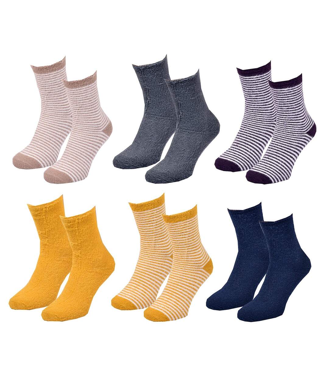 Chaussettes Femme CHEVIGNON COSY SOCKS Pack de 6 Paires Surprise
