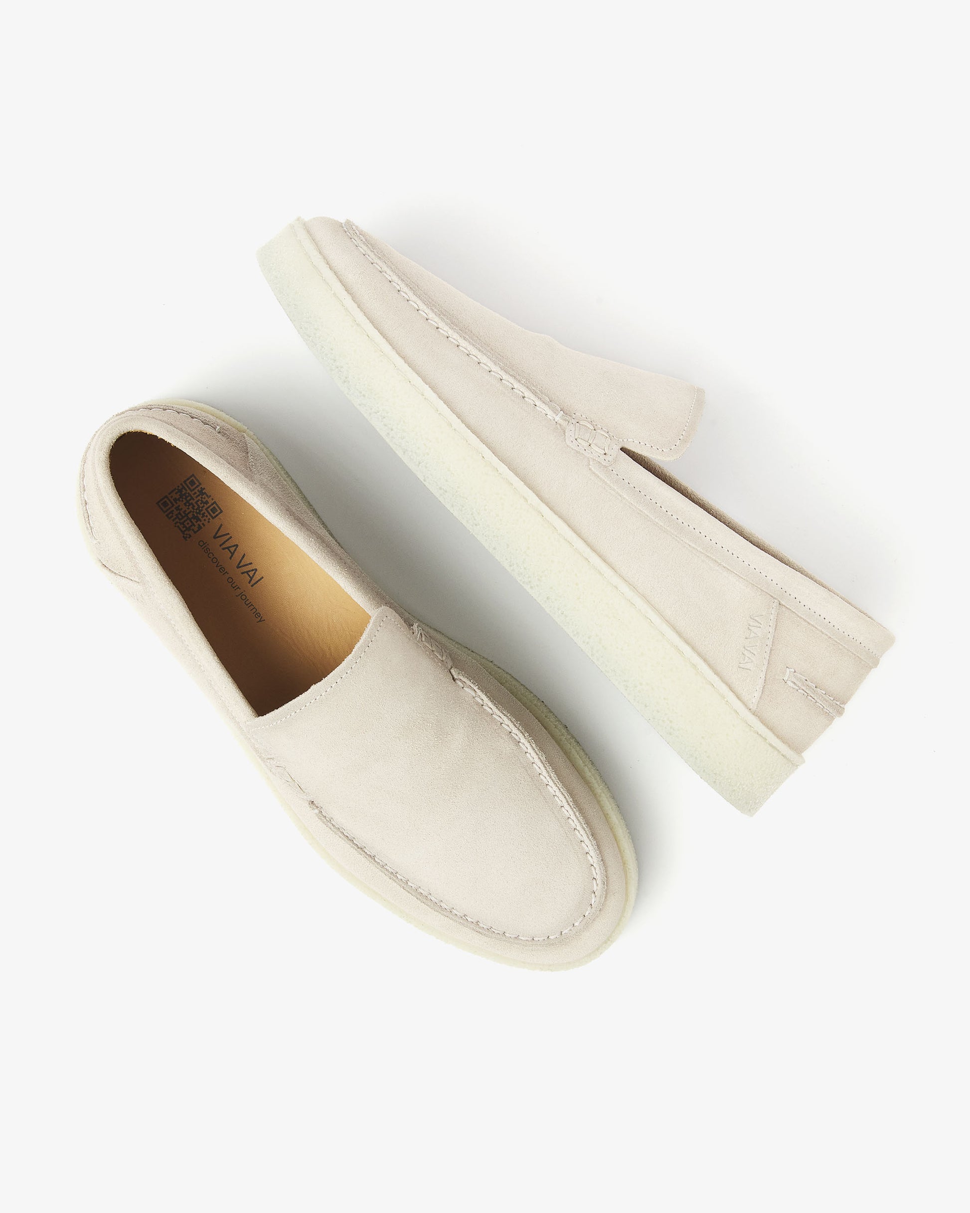 VIA VAI beige heren loafers Zane Tyler