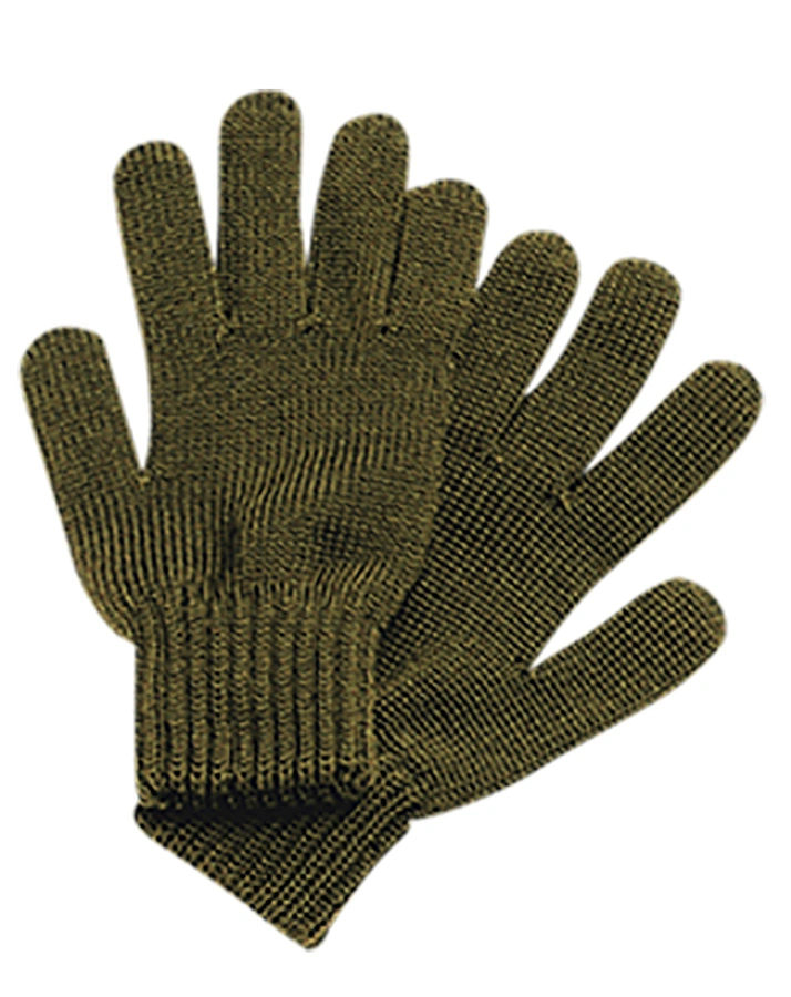 Woll-Fingerhandschuhe WILL - SAISON in olivemeliert