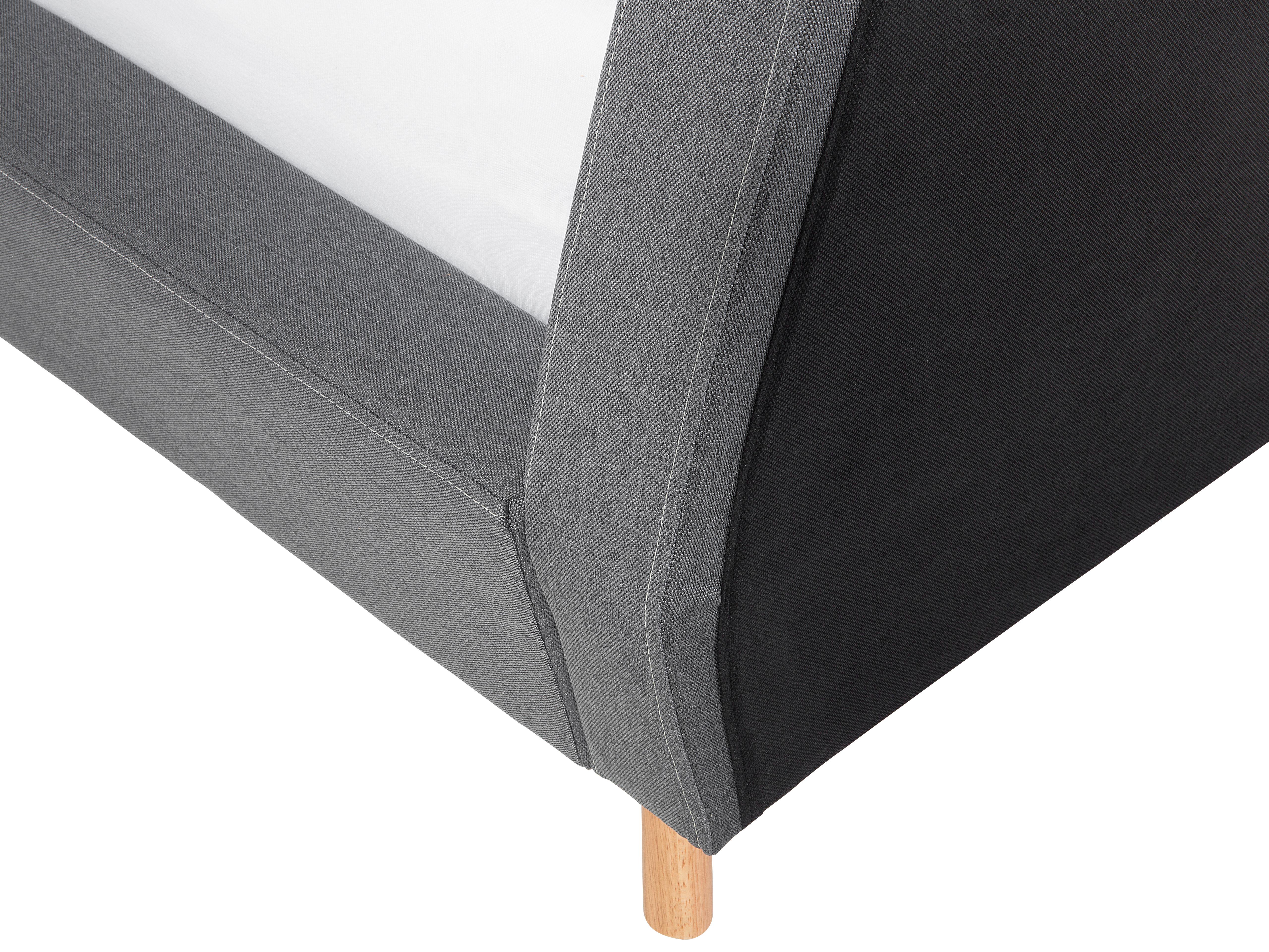 Bed Stof VIENNE 180 x 200 cm Grijs