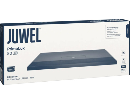 Juwel PrimoLux 80 (2.0) 80x35cm aquariumafdekking inclusief NovoLux LED 80, 10W, zwart
