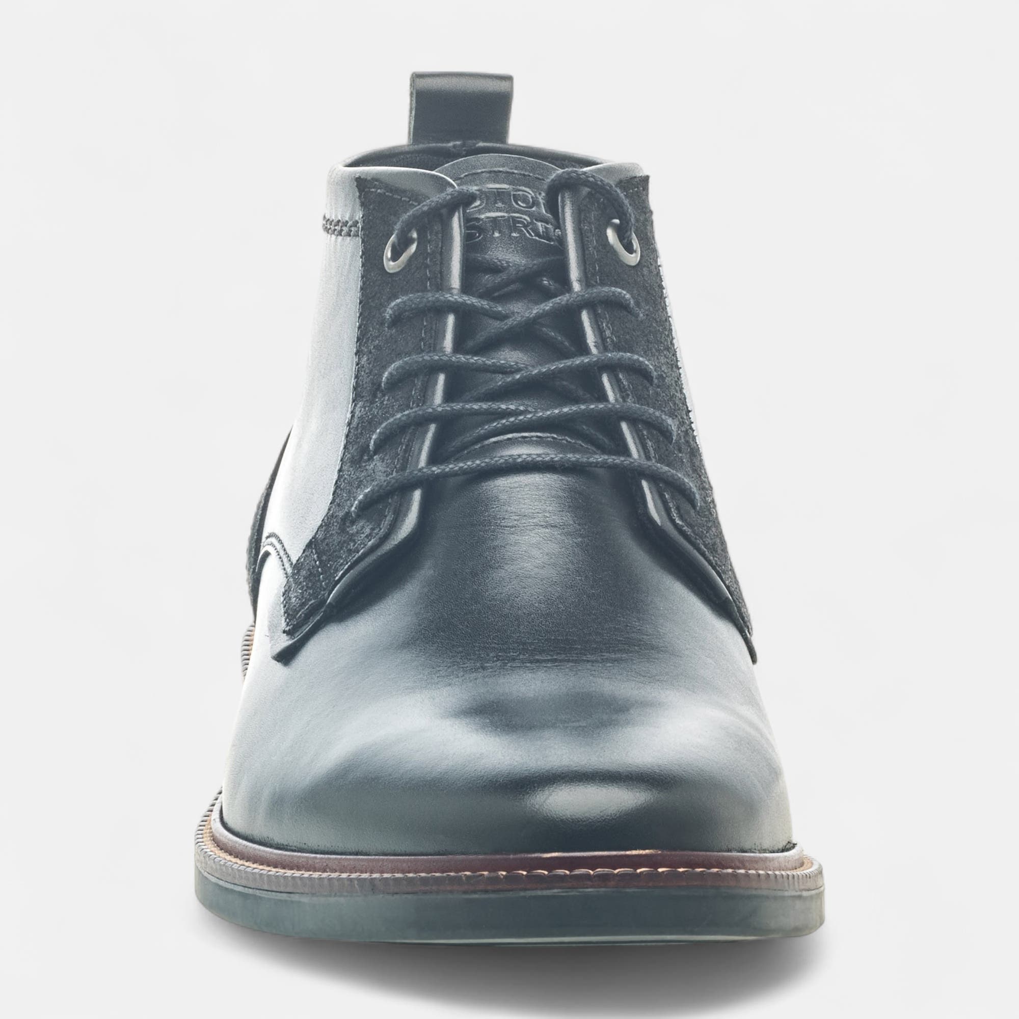 Bottines Homme en cuir noir