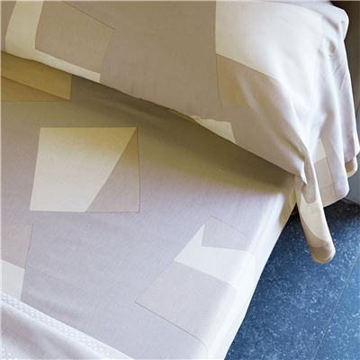 Linge de lit imprimé graphique - BECQUET CRÉATION