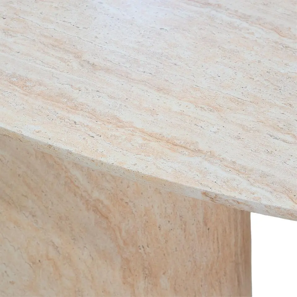 Tuintafel Ovaal - Naturel Travertin - 200x100x74cm - Myrna