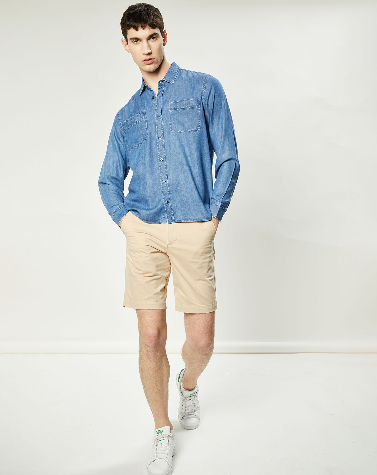 Harris Wilson Chemise Delio chambray