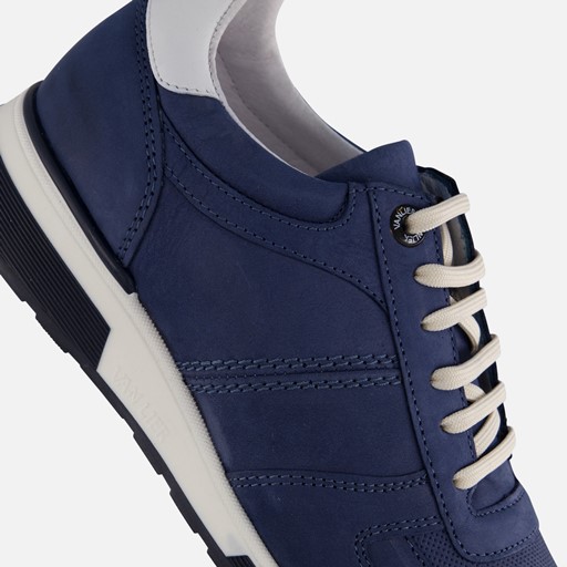 Van Lier Positano Sneakers blauw Nubuck