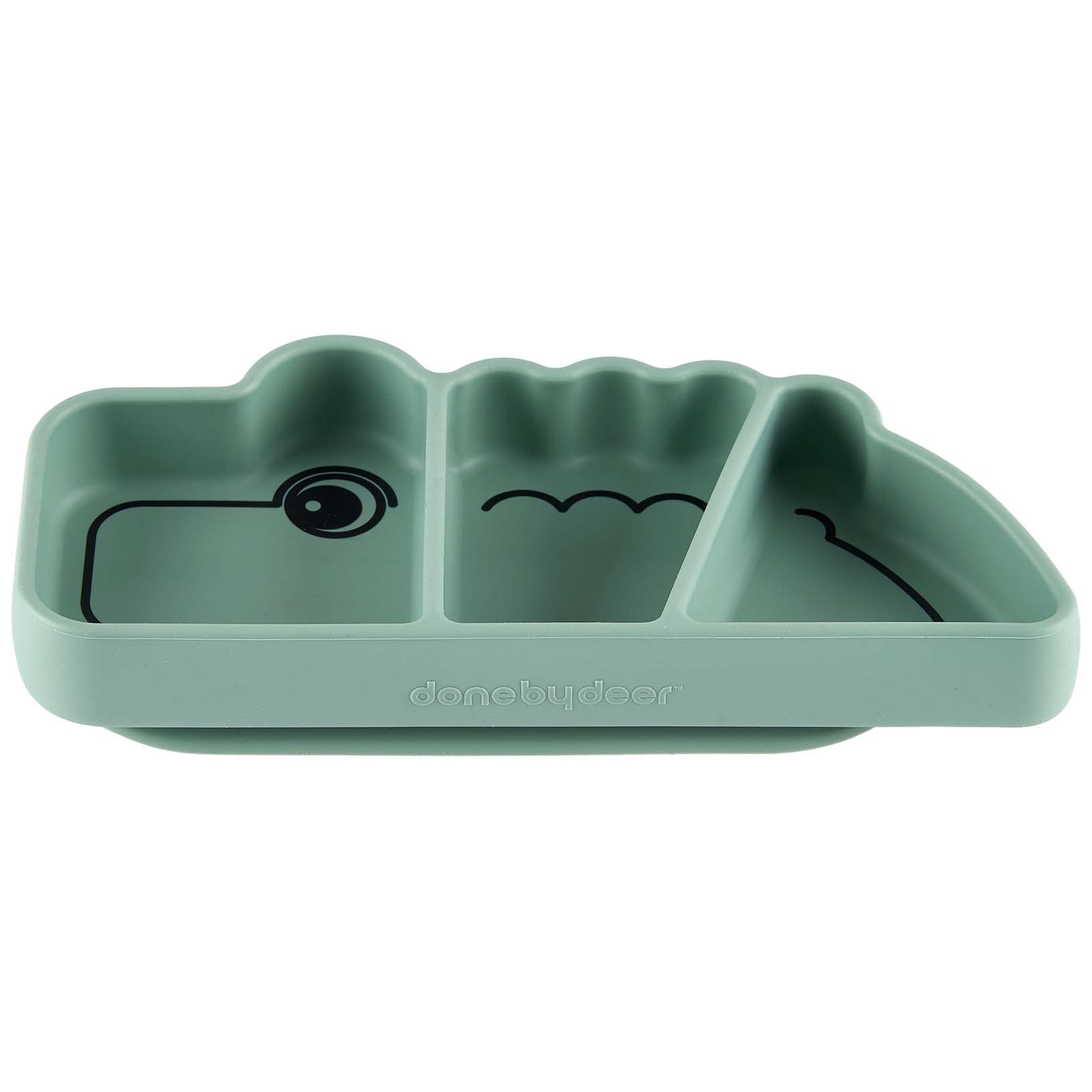 Done By Deer Silicone Stick&Stay snackplate Croco - bakjes & kommen - Pr