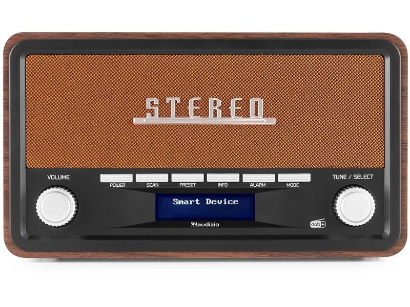 Audizio DAB  Radio Foggia Kupfer Digitalradio im Retro-Design mit Stereo-Lautsprechersystem und Senderspeicherung